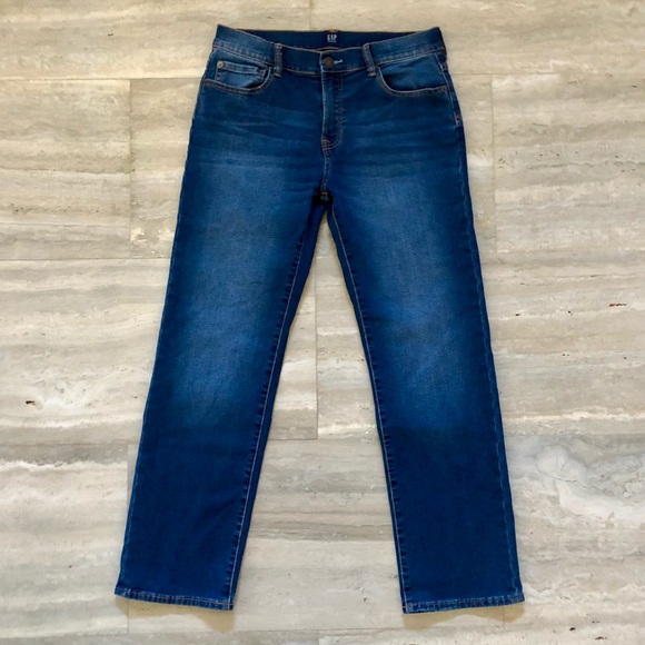 Gap Kids Straight Stretch Jeans with Washwell™ - Picture 2 of 4